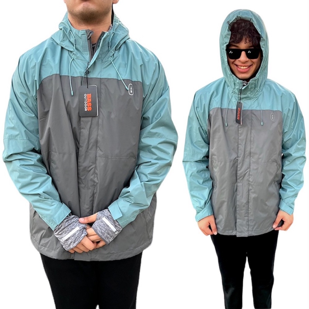 Bass XXL Outdoor Hooded Water Resistant Raincoat! NEW!